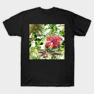 Palm Leaves seamless pattern T-Shirt